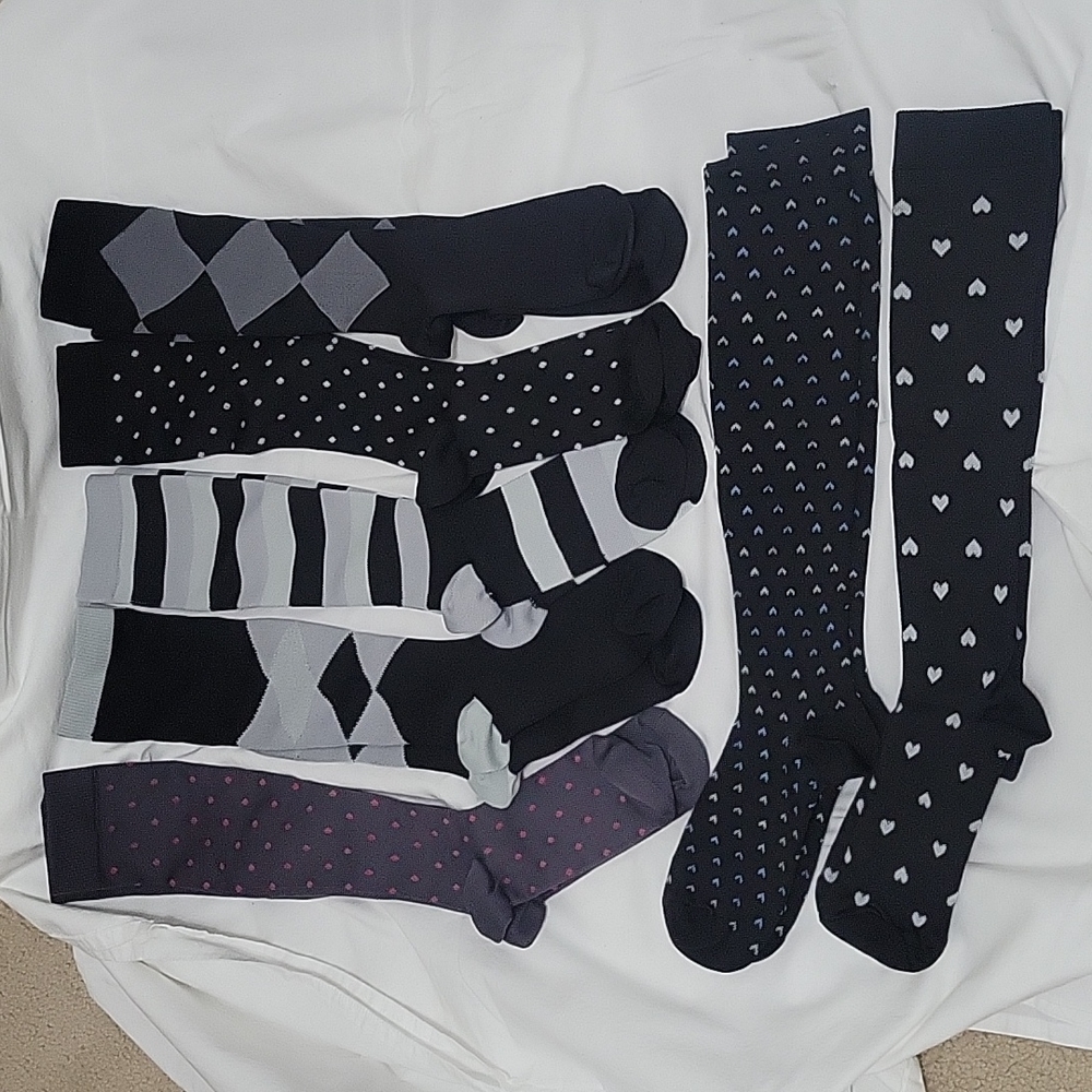 Compression socks, knee high